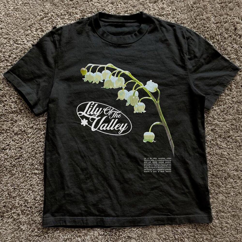 Black Lily Of The Valley Tee